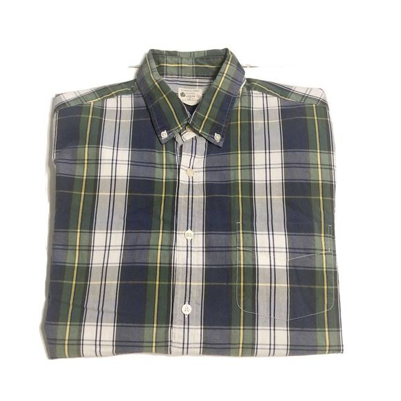 J Crew Plaid Button Down Sz Medium - Picture 1 of 4